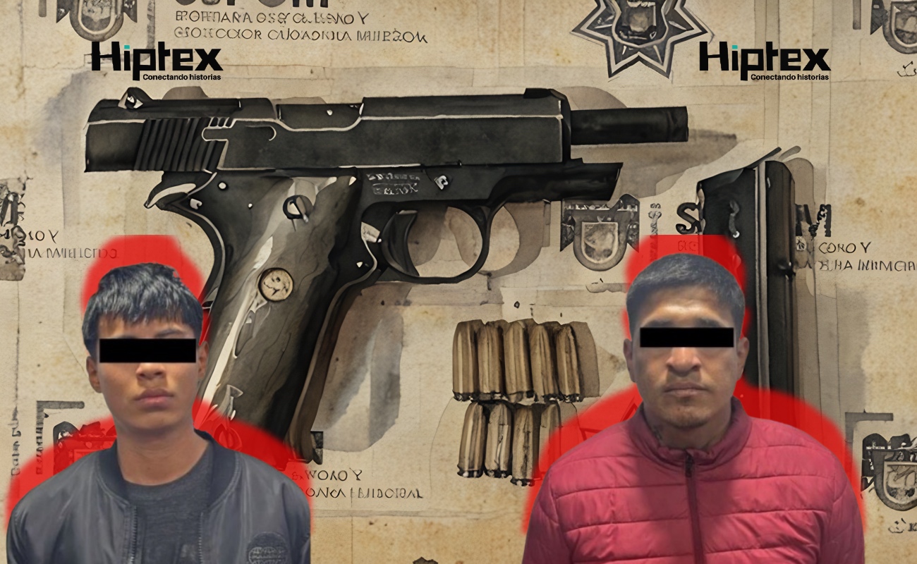 Edwin Octavio “N”, de 23 años, y Jesús Alberto “N”, de 31 años, detenidos.