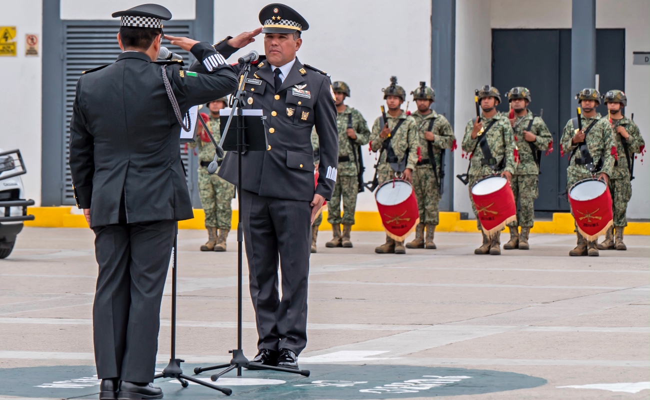 Toma posesión nuevo coordinador interino del Batallón de Apoyo a Aduanas en BC