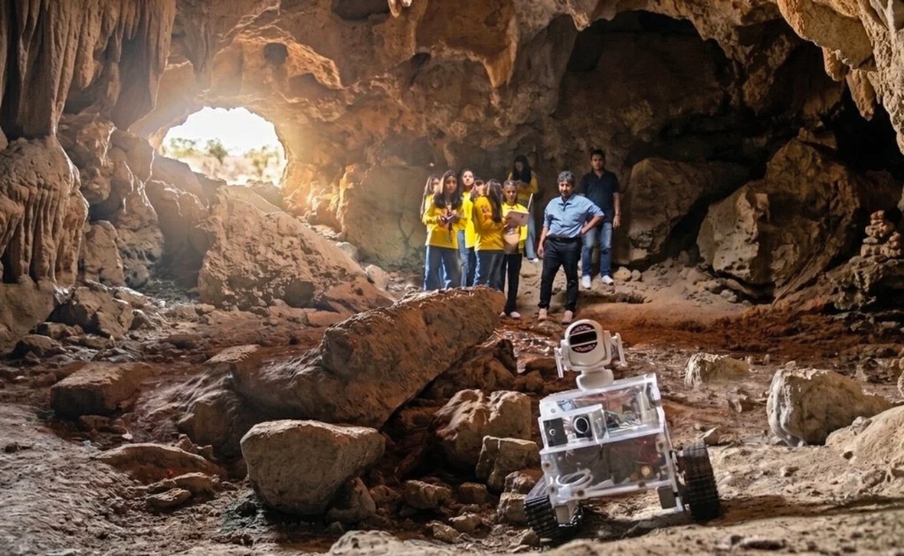 Estudiantes de Zumpango, Estado de México, presentan el robot desarrollado para exploración arqueológica subterránea con el que representarán a México en el Asia Pacific Open Championship 2026.