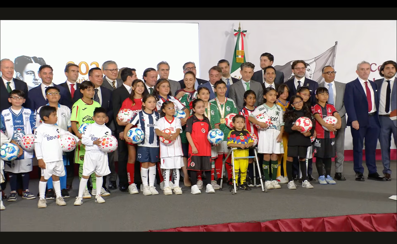 Promueven claudia Sheinbaum y Liga MX creación de red nacional para detectar talentos de futbol