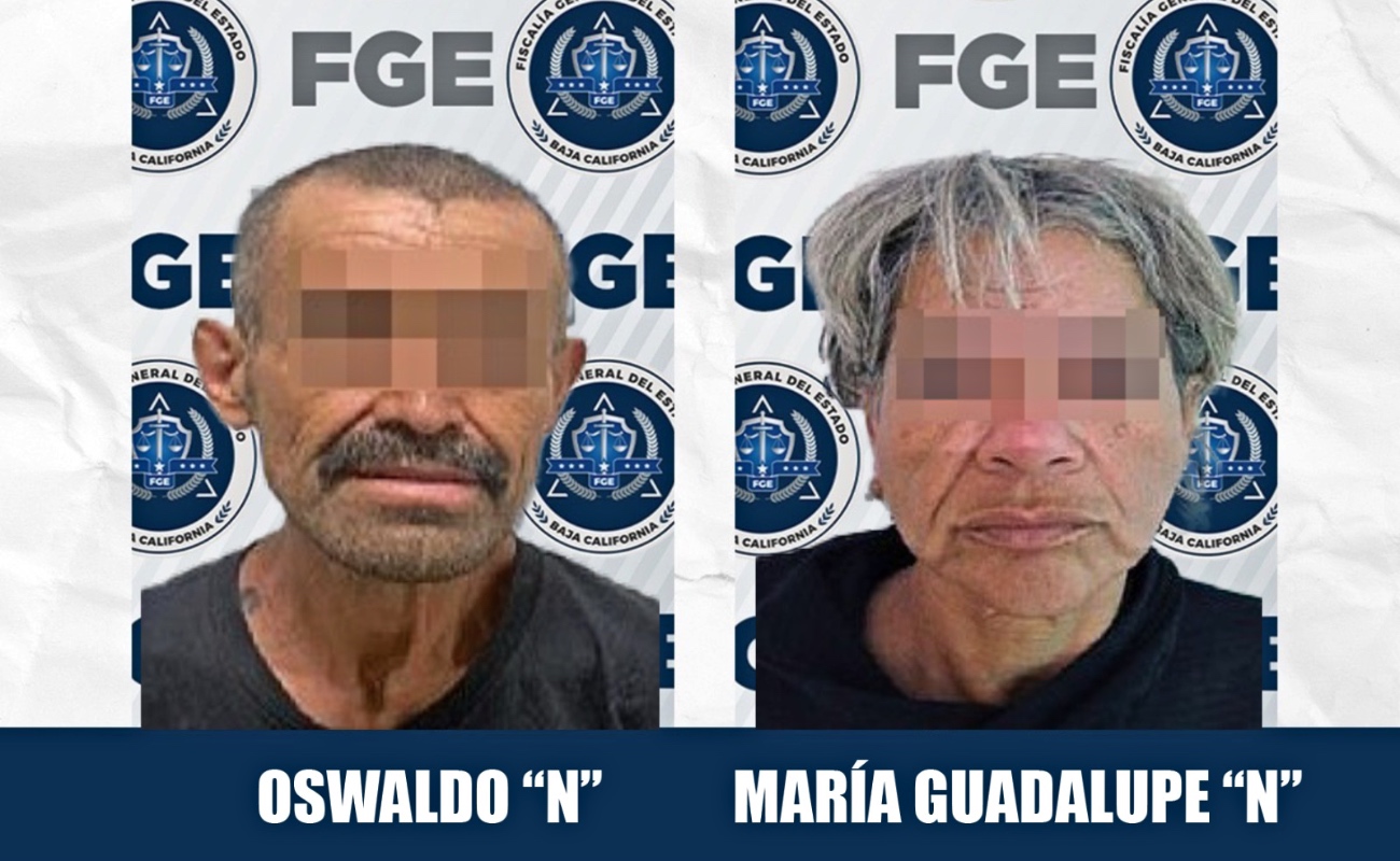 Oswaldo “N” fue vinculado por portación de arma prohibida y María Guadalupe “N” por amenazas con arma.