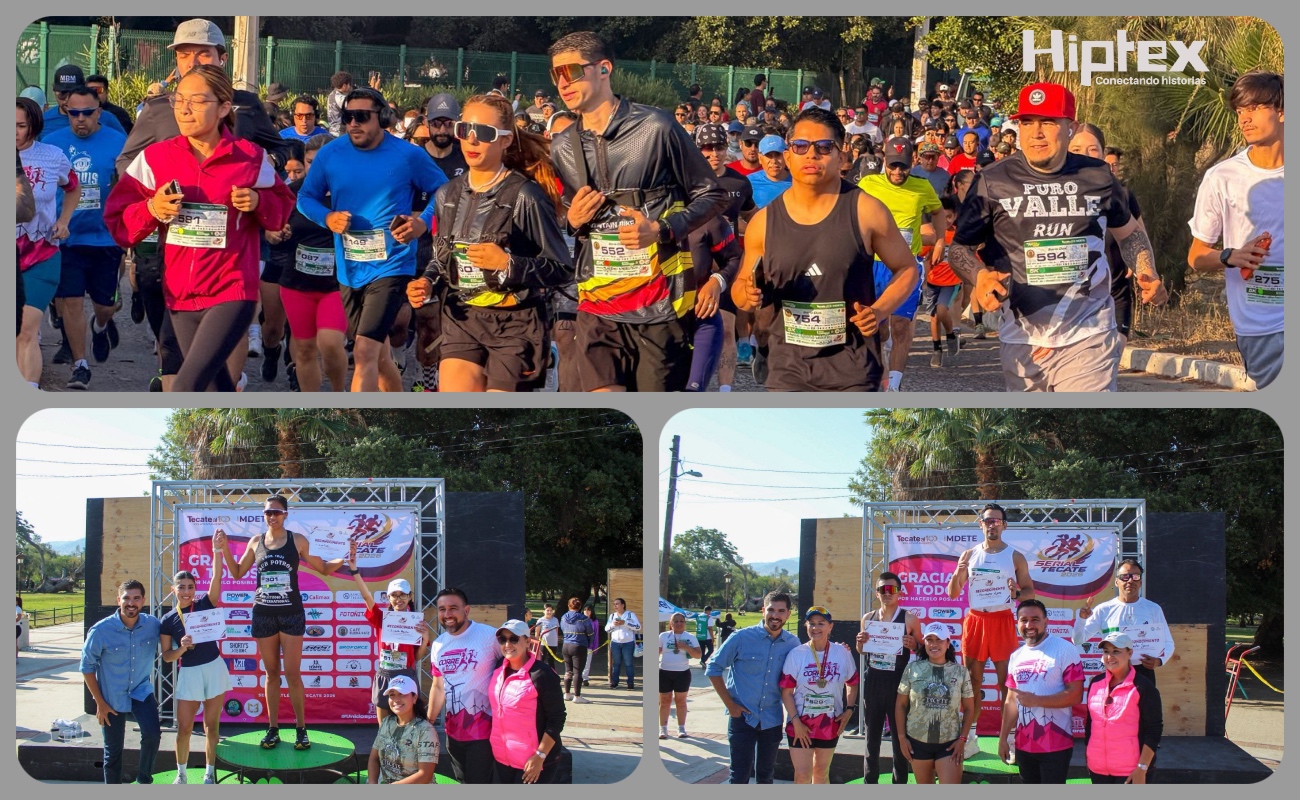 Más de mil corredores participaron esta mañana en la segunda etapa del Serial Tecate 2026.