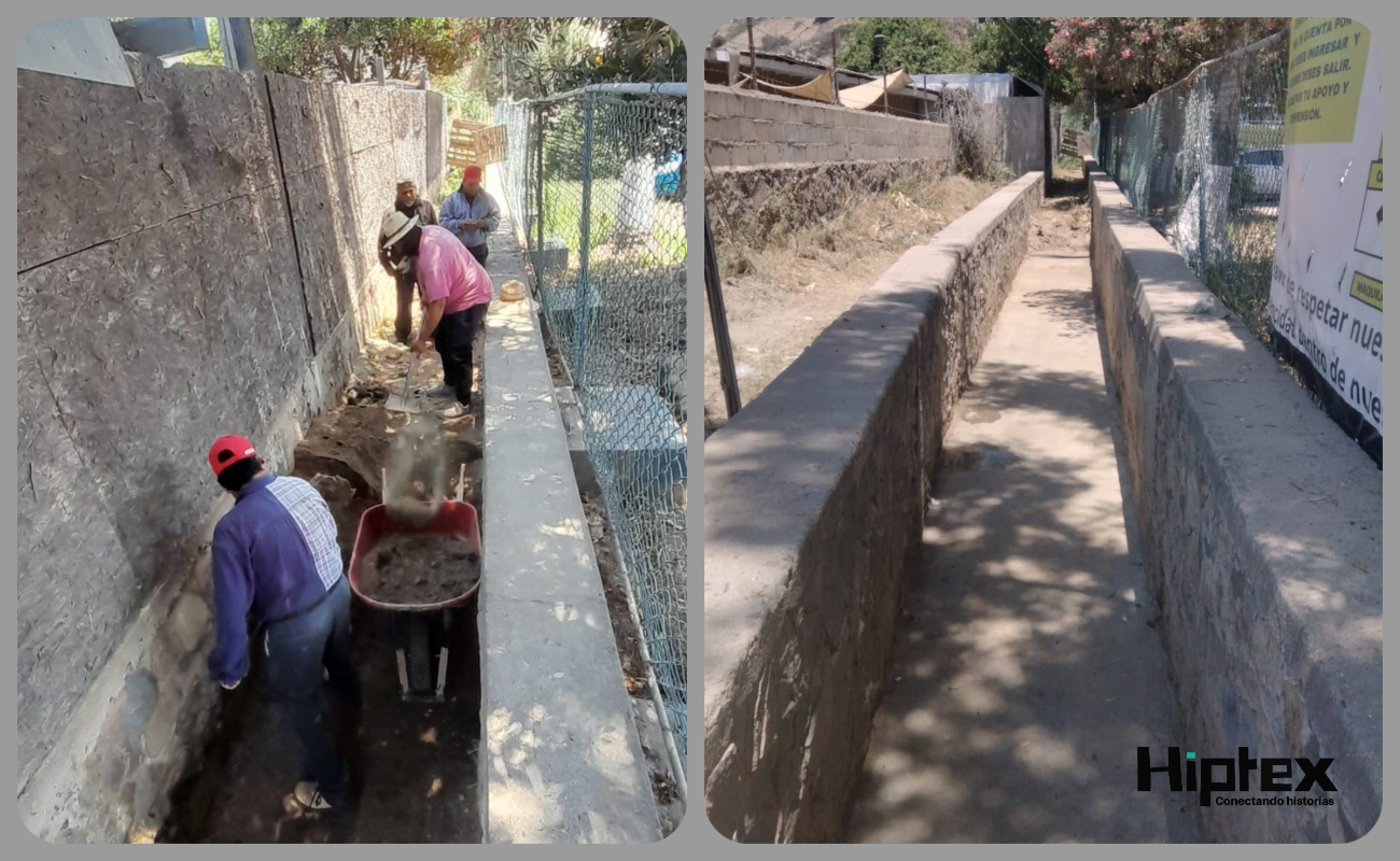 Retira Gobierno más de 50 toneladas de azolve y residuos de un canal pluvial en Valle Verde