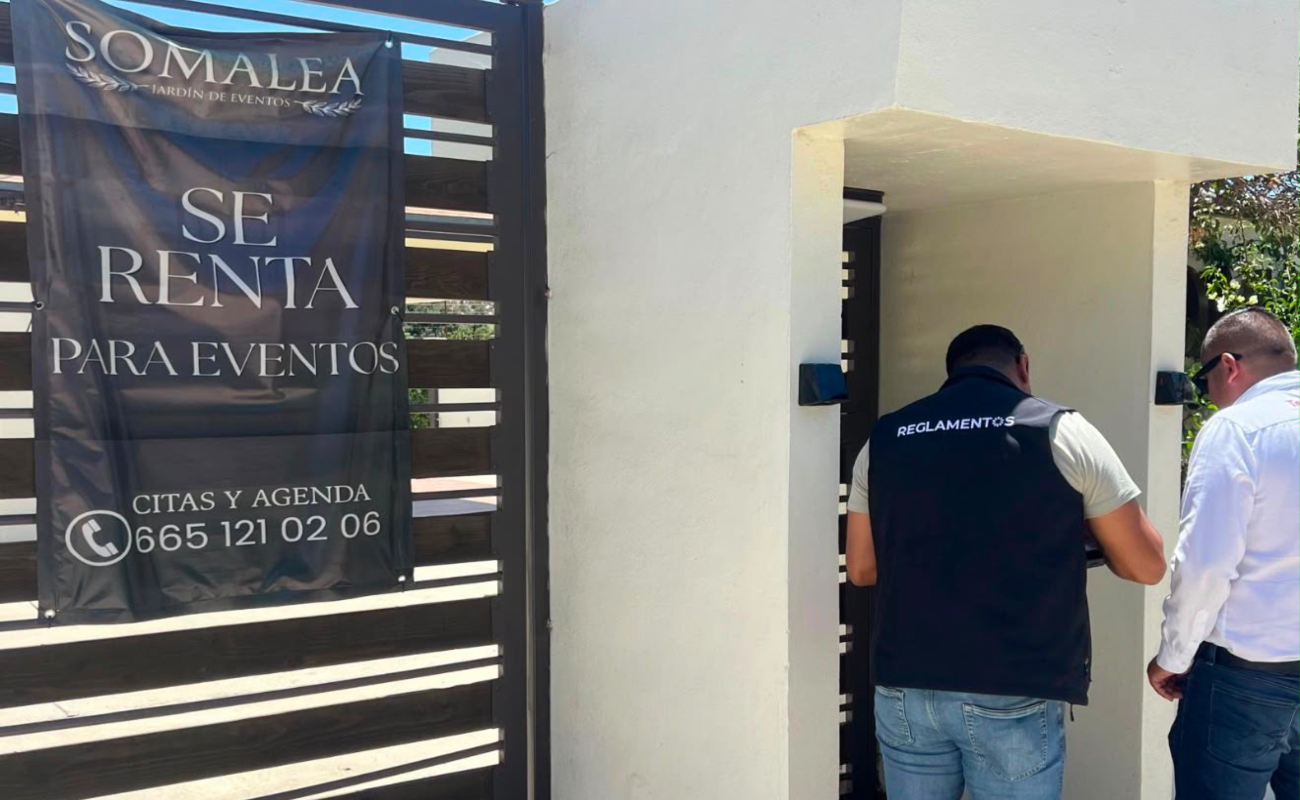 Supervisa Justicia Cívica regularización de jardines y salones de eventos en Tecate