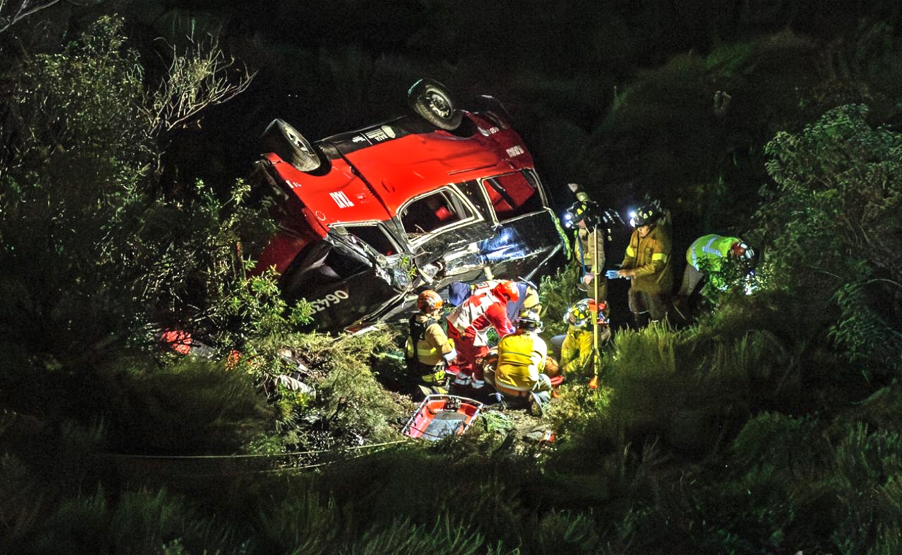 El accidente fue a la altura del swap meet Fundadores.