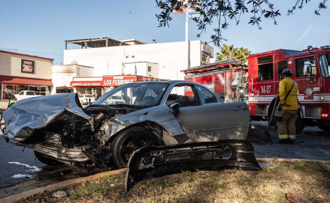 Choque deja un lesionado en el bulevar Sánchez Taboada