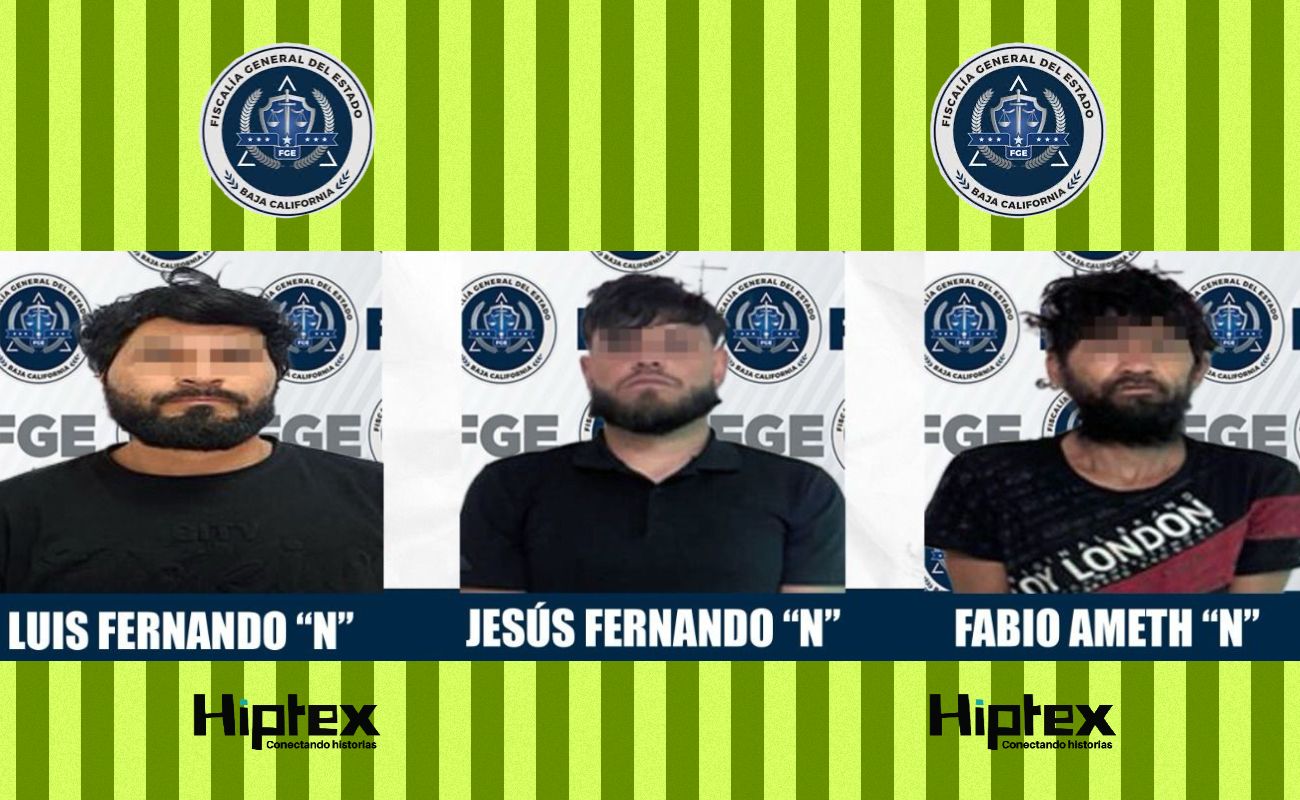 La Fiscalía General del Estado obtuvo prisión preventiva para tres sujetos acusados de robo.