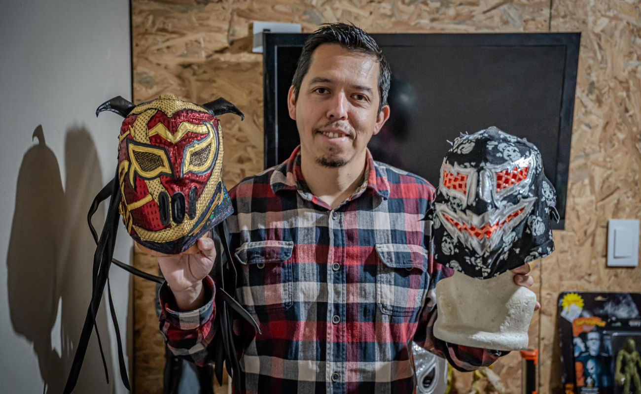 Abraham Pacheco, el mascarero mexicano que elabora piezas para luchadores internacionales