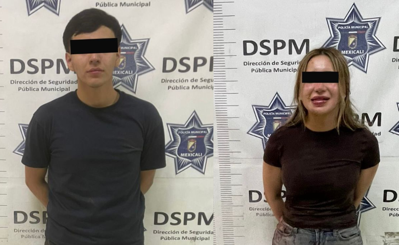 La persecución culminó en las calles Tamaulipas y Uxmal, donde fueron arrestados.
