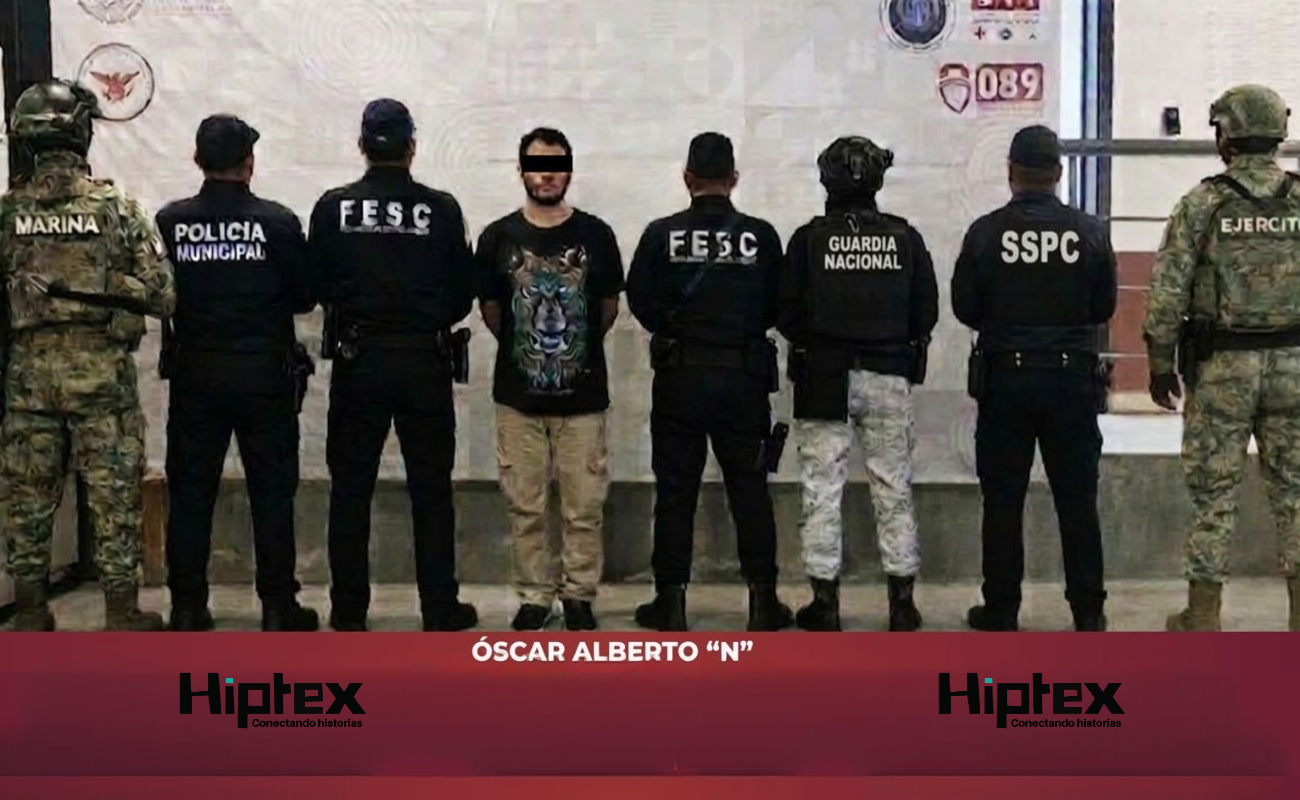 Oscar Alberto “N”, fue puesto a disposición de las autoridades correspondientes.
