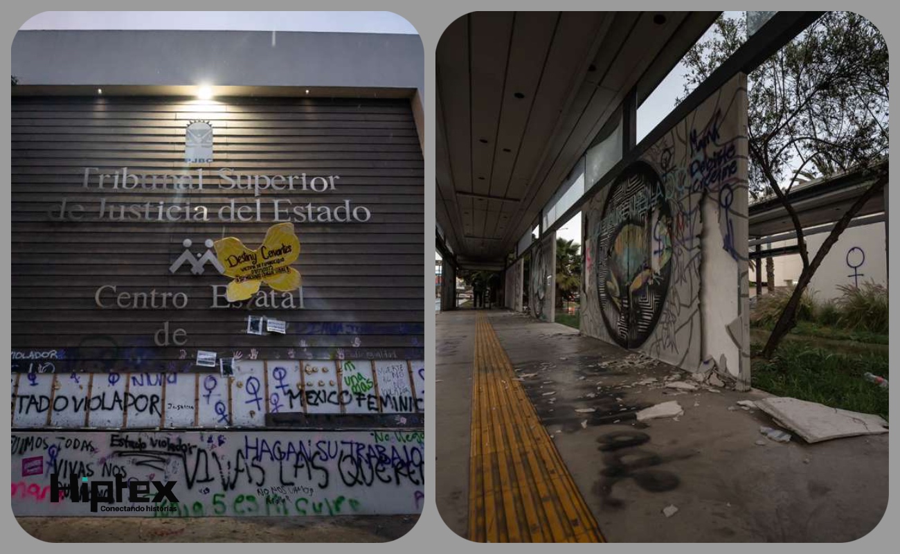 Así luce Zona Río tras la marcha del Día Internacional de la Mujer