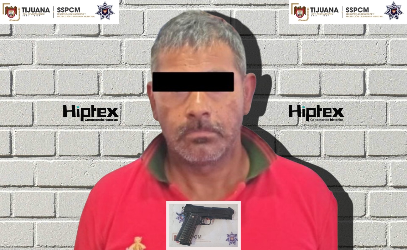 Detienen a sujeto acusado de amenazar a un hombre con arma de utilería