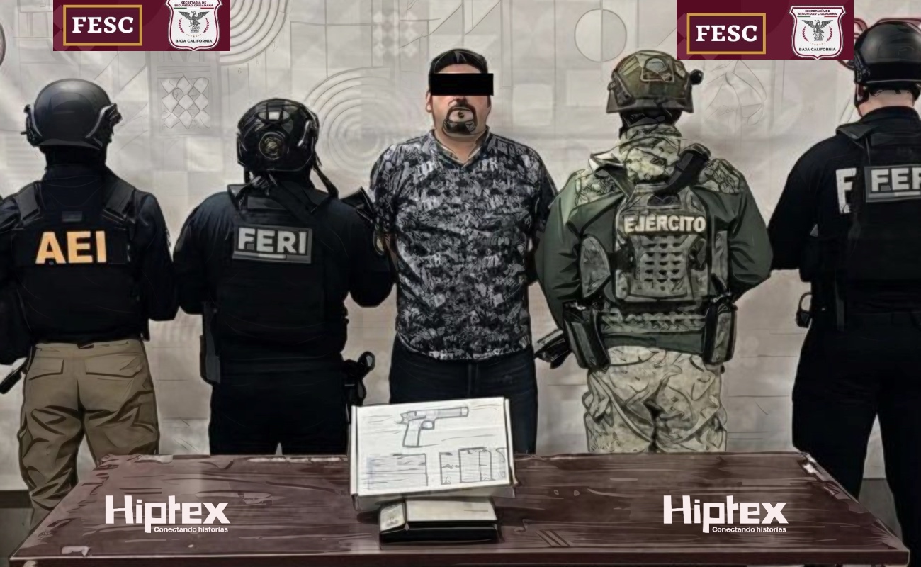 El detenido fue puesto a disposición de la Fiscalía General de la República.