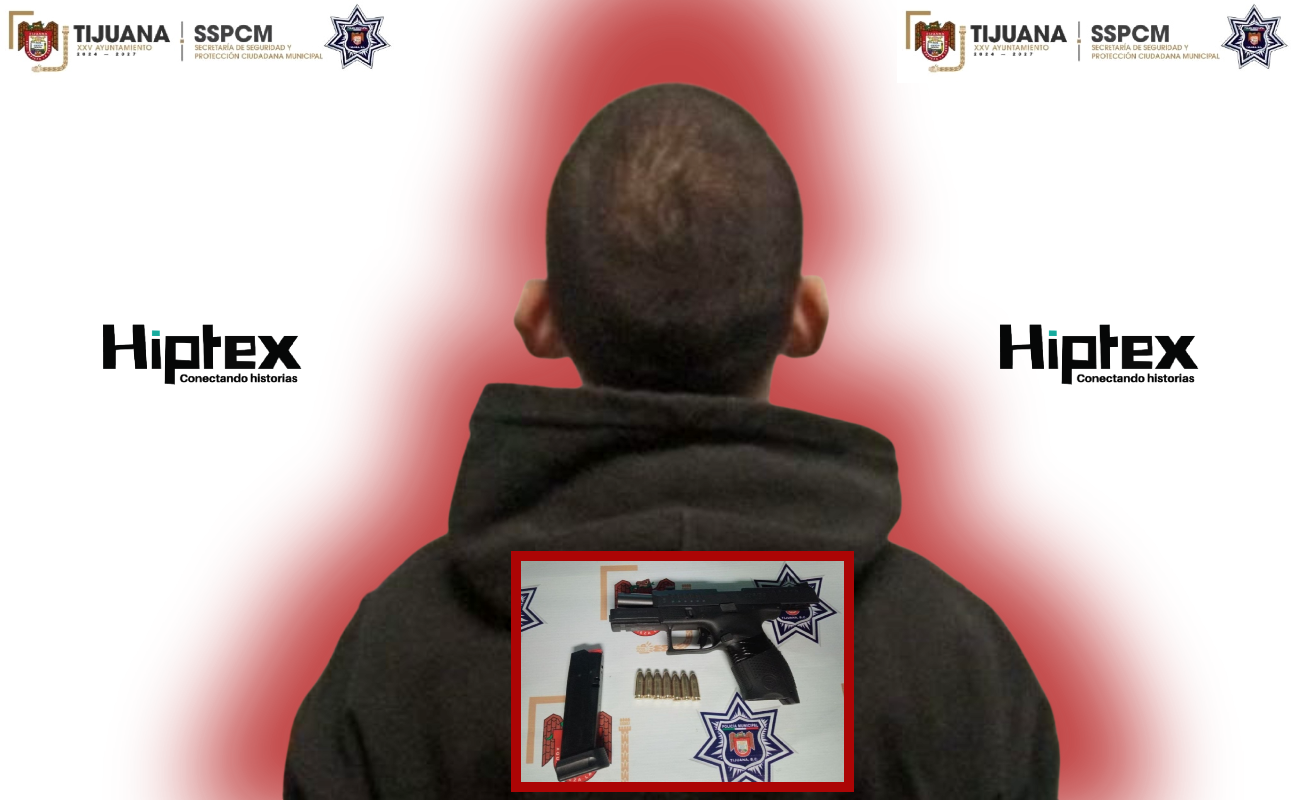 Arresta Policía Municipal a menor de edad en posesión de arma de fuego