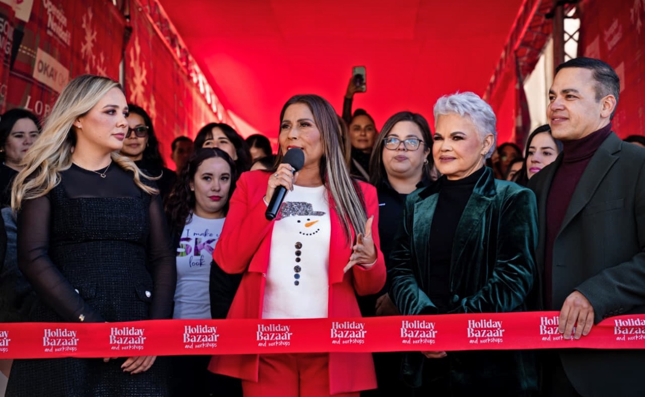 La alcaldesa Claudia Agatón inauguró el Holiday Bazaar and Workshops, que se llevará a cabo el 19 y 20 de noviembre en la Plaza Cultural Santo Tomás, con entrada gratuita.