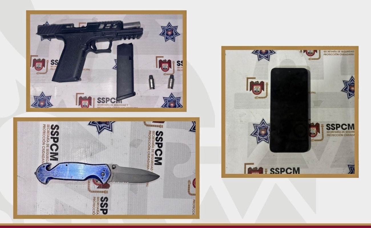 Detiene Policía Municipal a presunto responsable de robo con violencia y extorsión a comercio