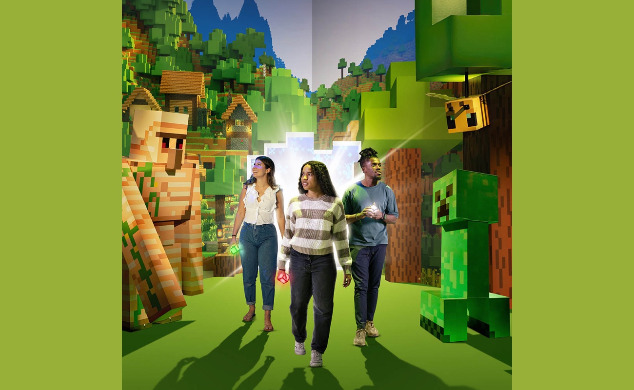 La primera experiencia inversiva de Mnecraft llega a México en marzo 2026.