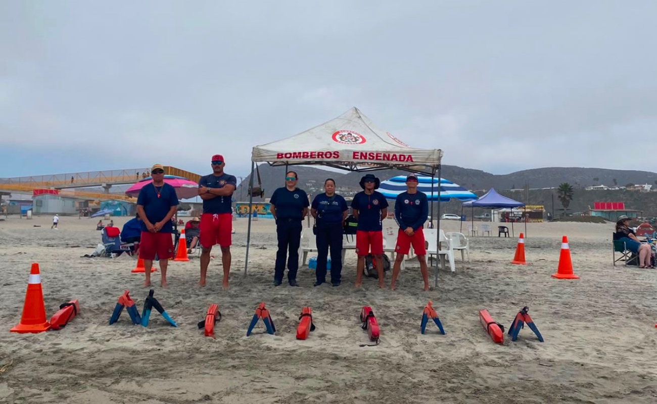 Instala Bomberos más puntos de vigilancia en Playa La Misión y amplía recorridos preventivos en playas del Norte