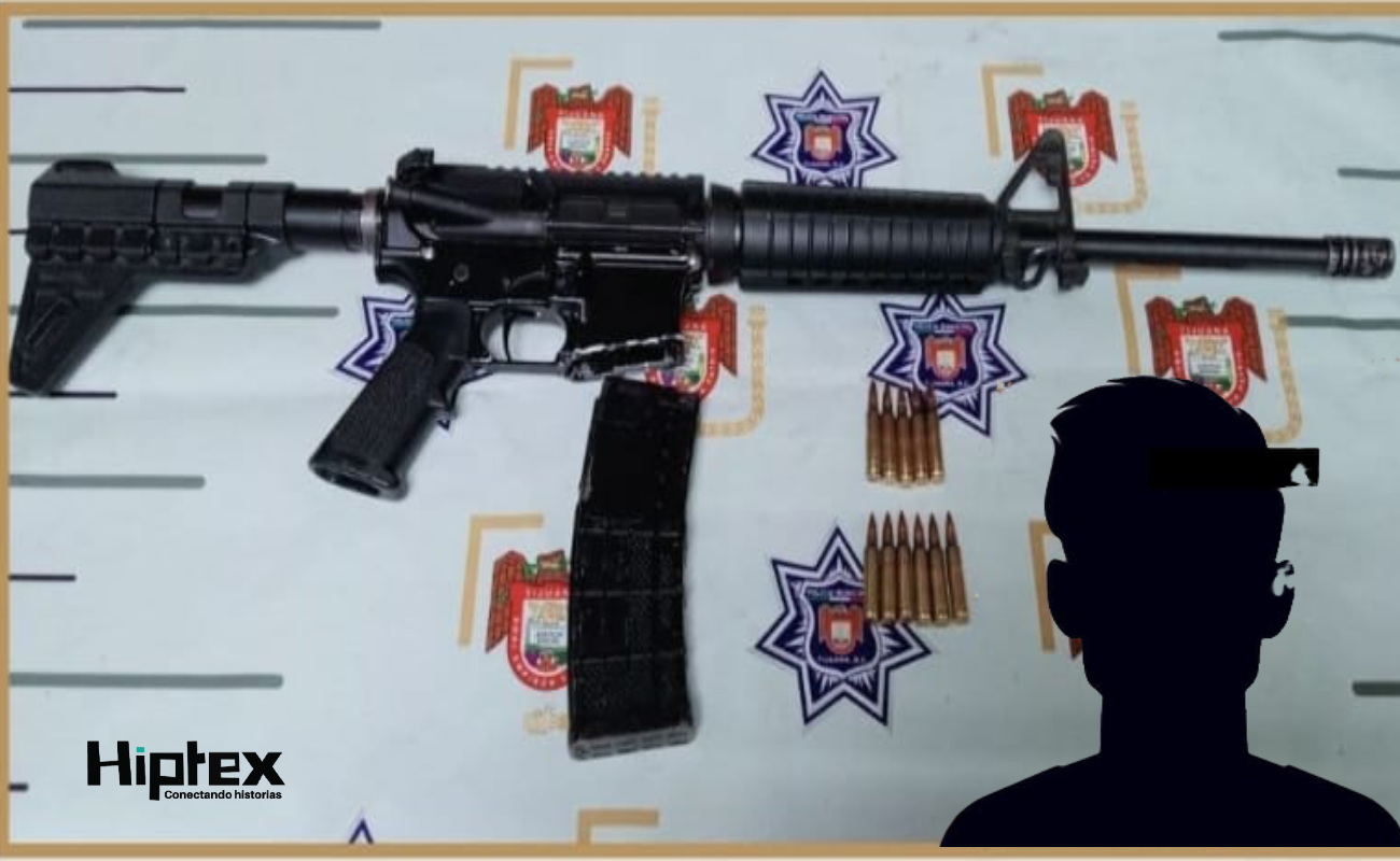 Detiene Policía Municipal a menor de edad en posesión de un fusil