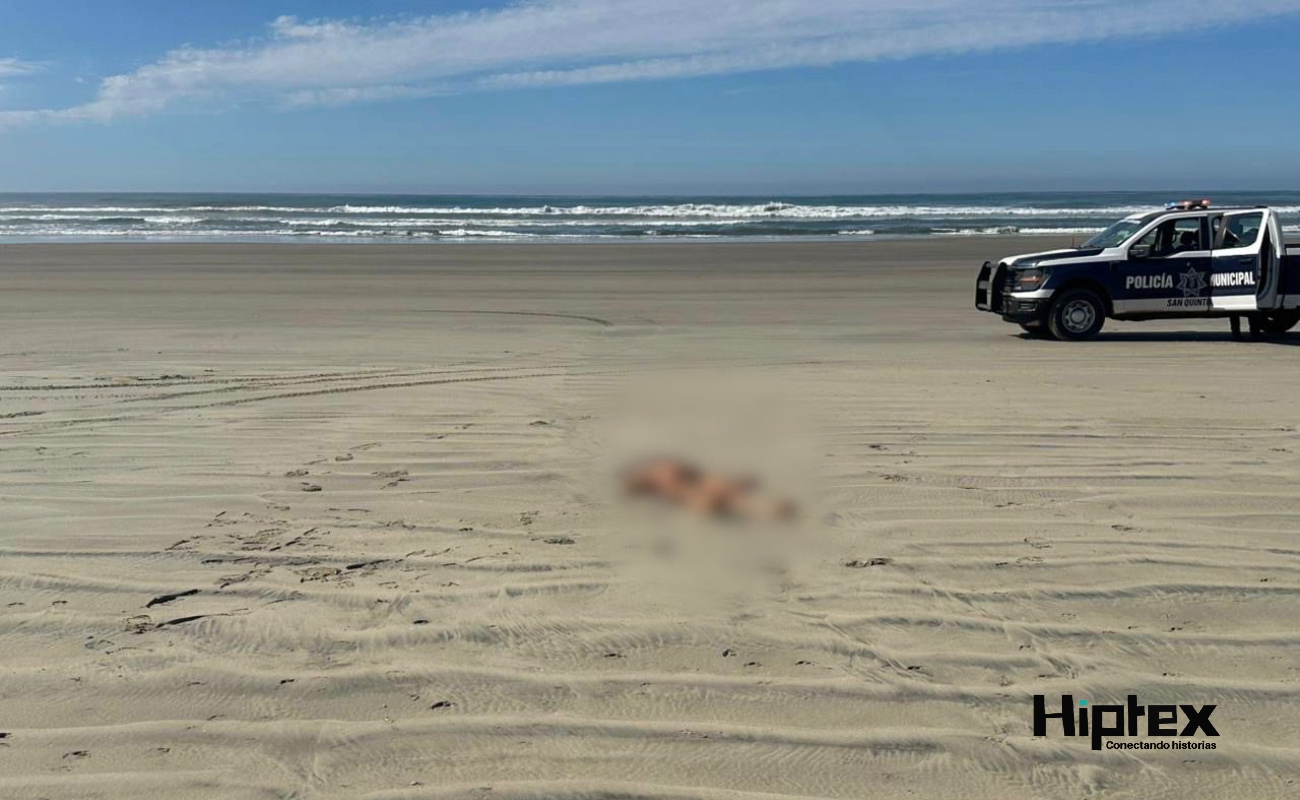 Localizan a mujer sin vida en playa de San Quintín