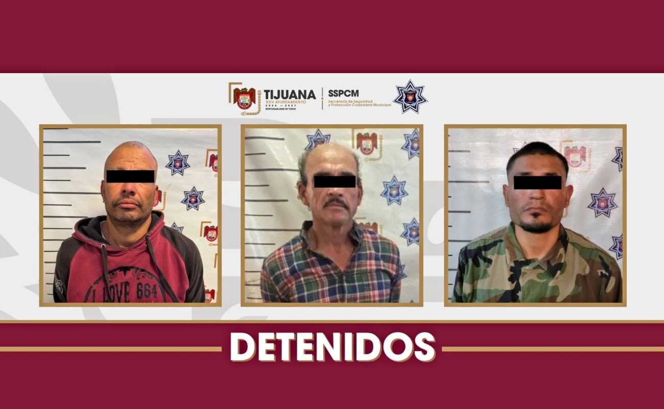 Edgar, Eleazar y Everardo tenían órdenes de aprehensión vigentes por delitos como violencia familiar, robo a comercio y robo calificado.