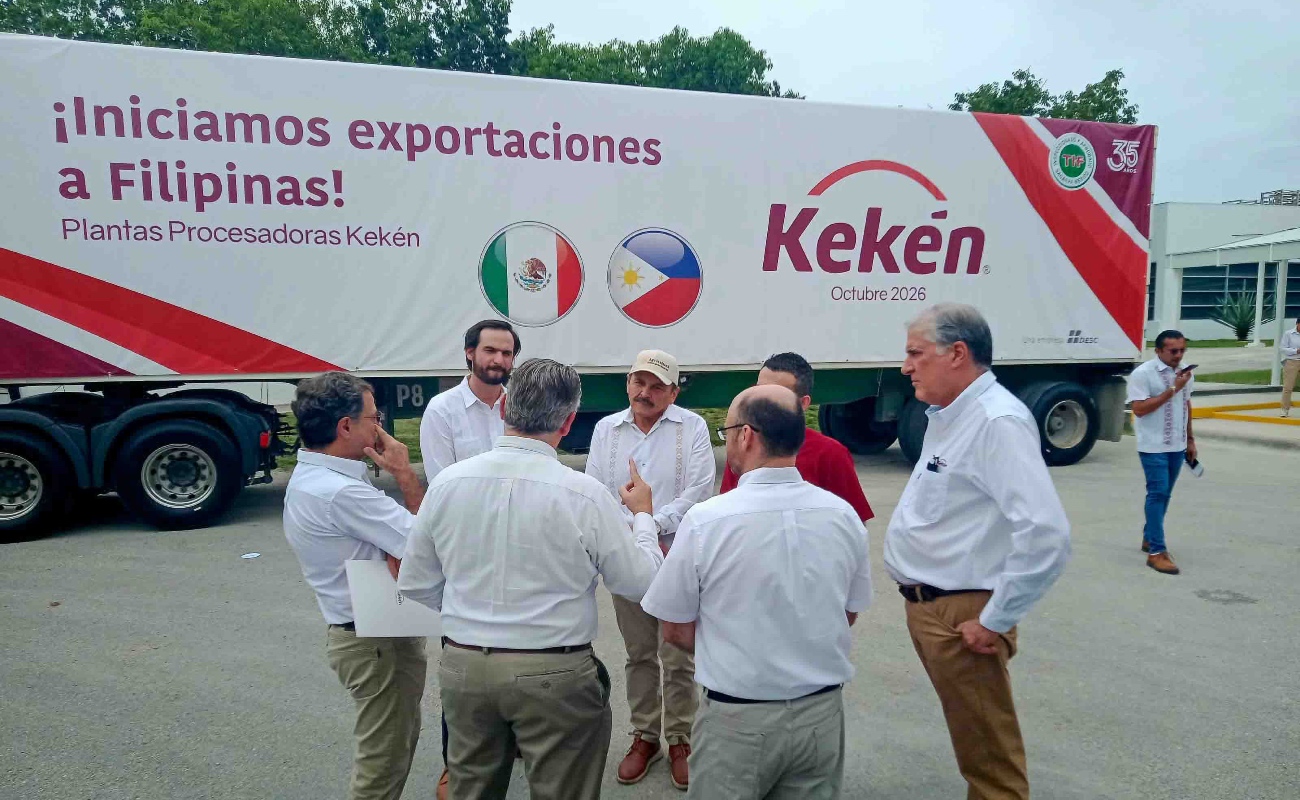 Este primer embarque refleja la confianza internacional en la calidad e inocuidad de los productos agroalimentarios de México.