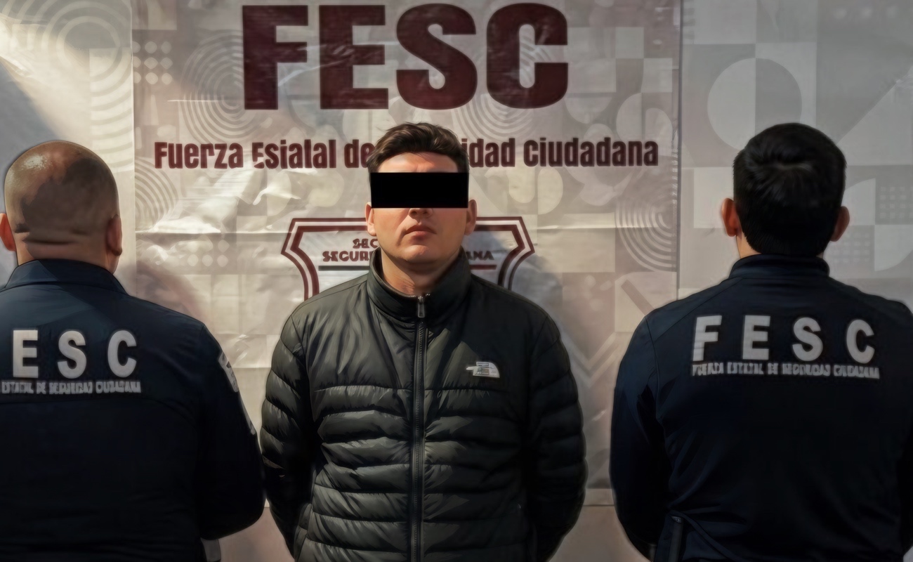 Germán Amiel “N”, de 26 años de edad, quedó a disposición de la FGR.