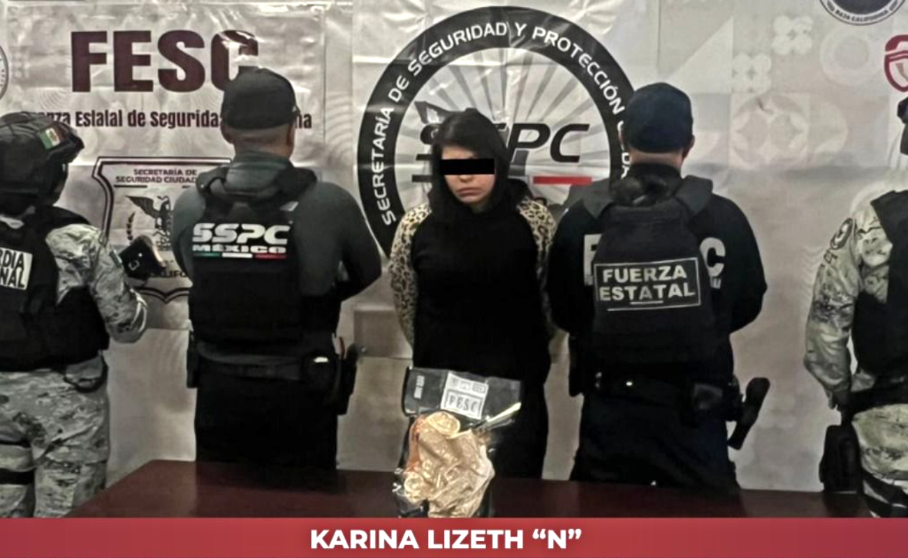 Karina Lizeth “N”, de 25 años, la detenida.