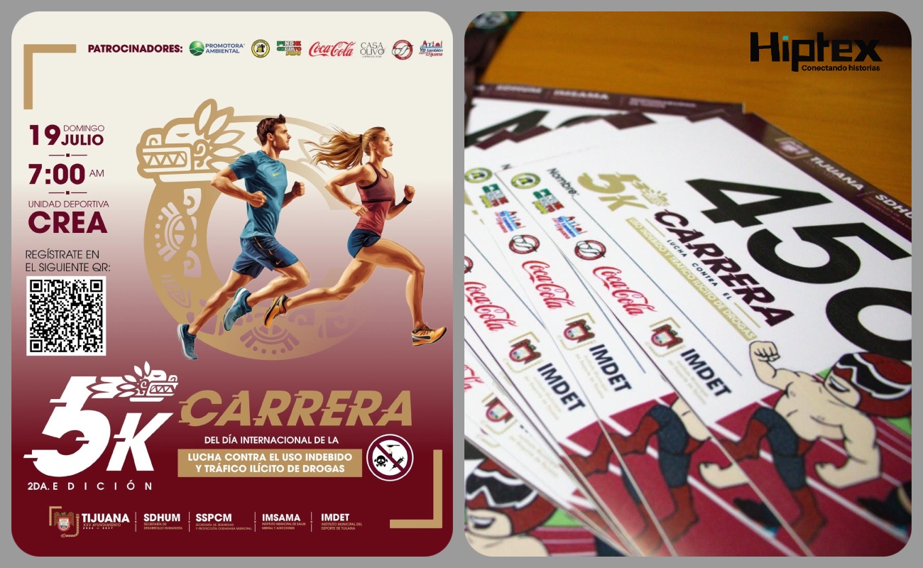 Realizará XXV Ayuntamiento carrera atlética 5K contra las adicciones