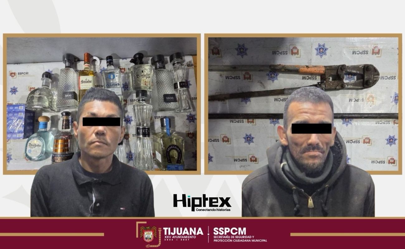 Atrapa Policía Municipal en flagrancia a dos sujetos tras robo a tienda OXXO