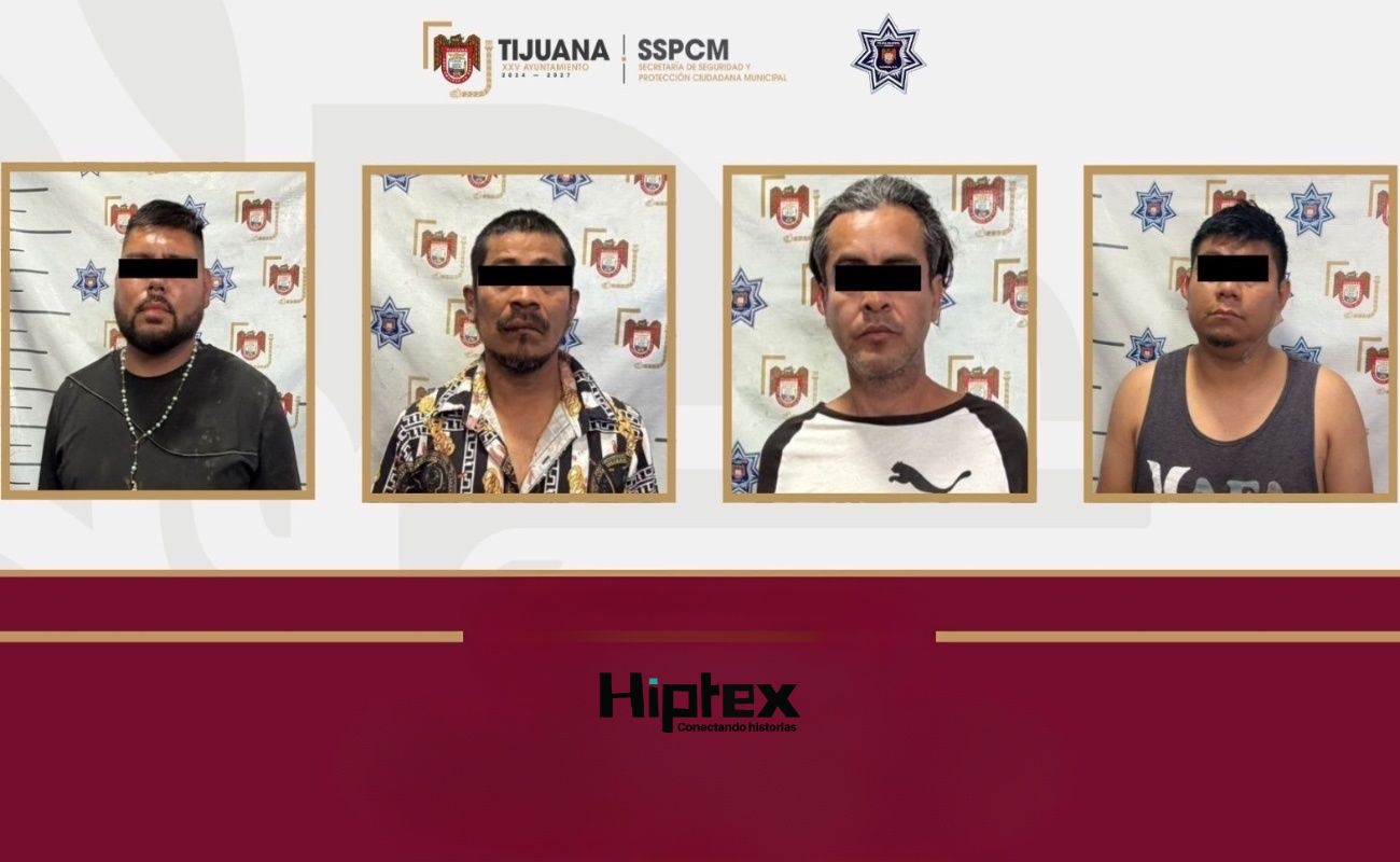 Los detenidos, Felipe, Luis, Roberto y William, fueron puestos a disposición de la Fiscalía General del Estado.
