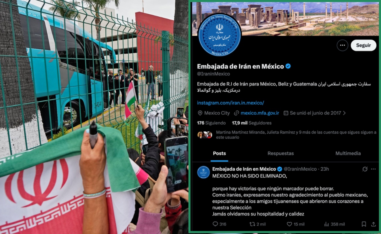 Dedica Irán emotivo agradecimiento a México tras salir de la Copa del Mundo 2026