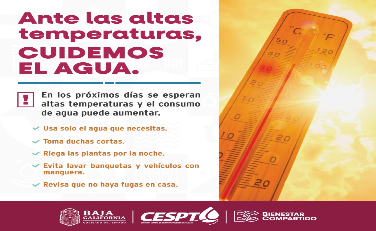CESPT hace un llamado a la población a utilizar el agua de manera responsable y evitar desperdicios en los hogares.
