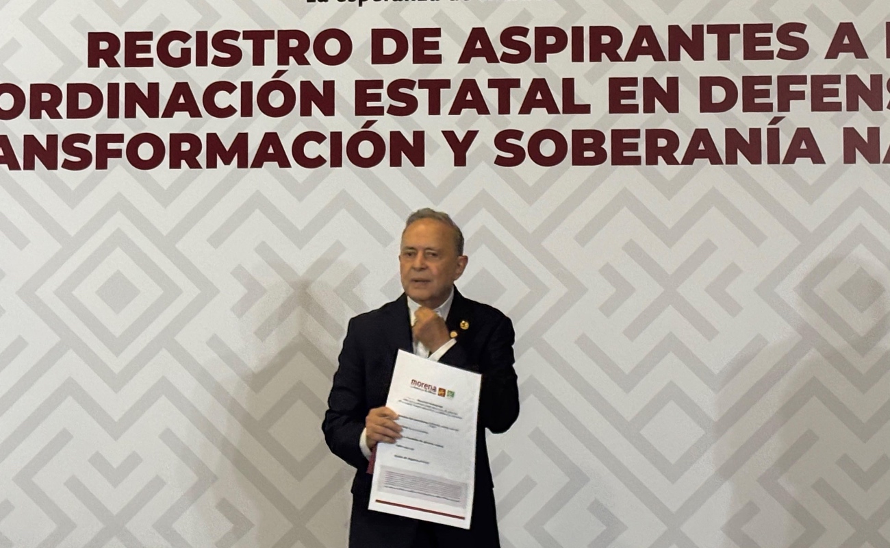 Fernando Castro Trenti, se registra como aspirante a la dirigencia estatal de Morena