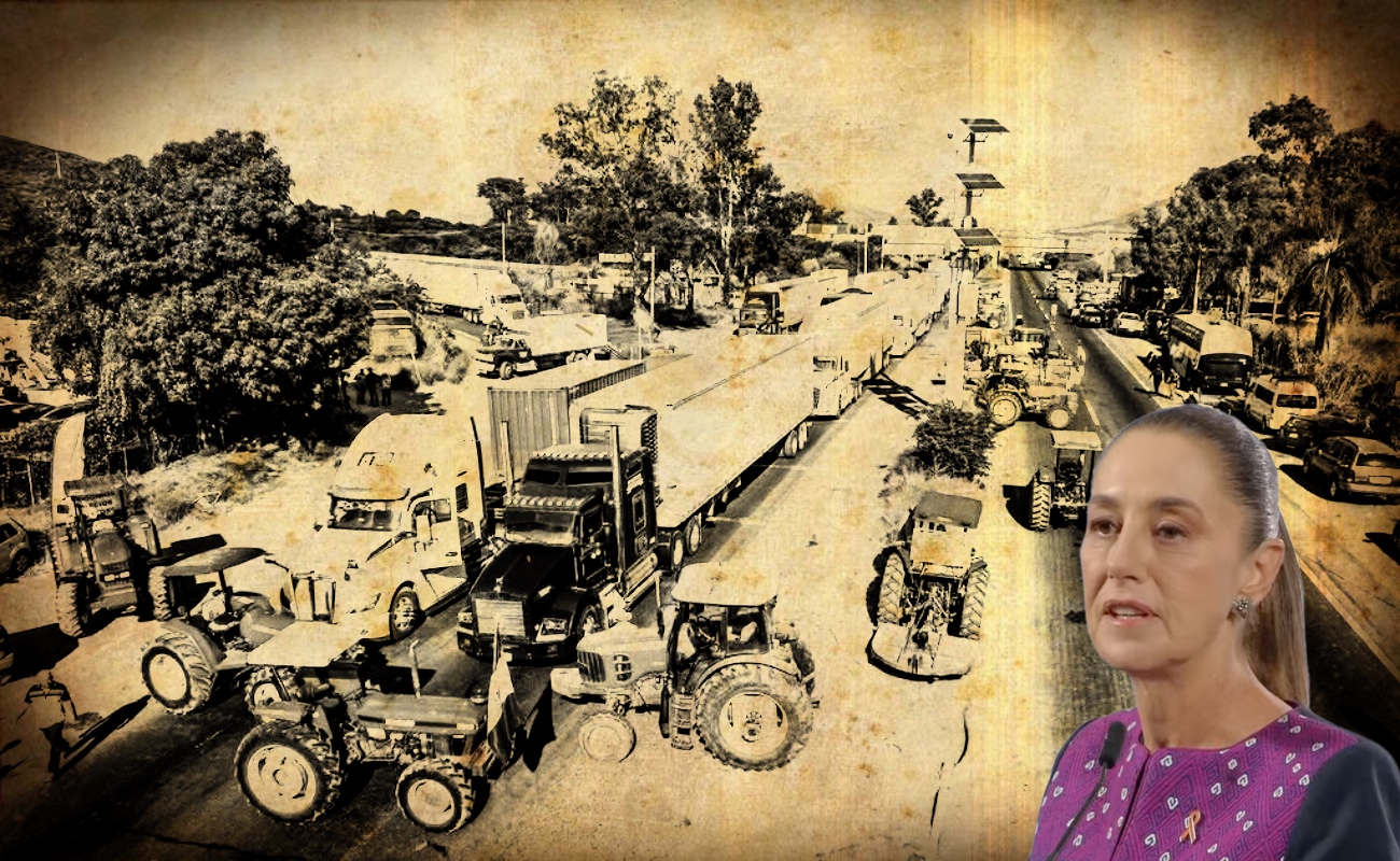 La presidenta Claudia Sheinbaum negó que haya una persecución contra transportistas y agricultores por los bloqueos realizados.