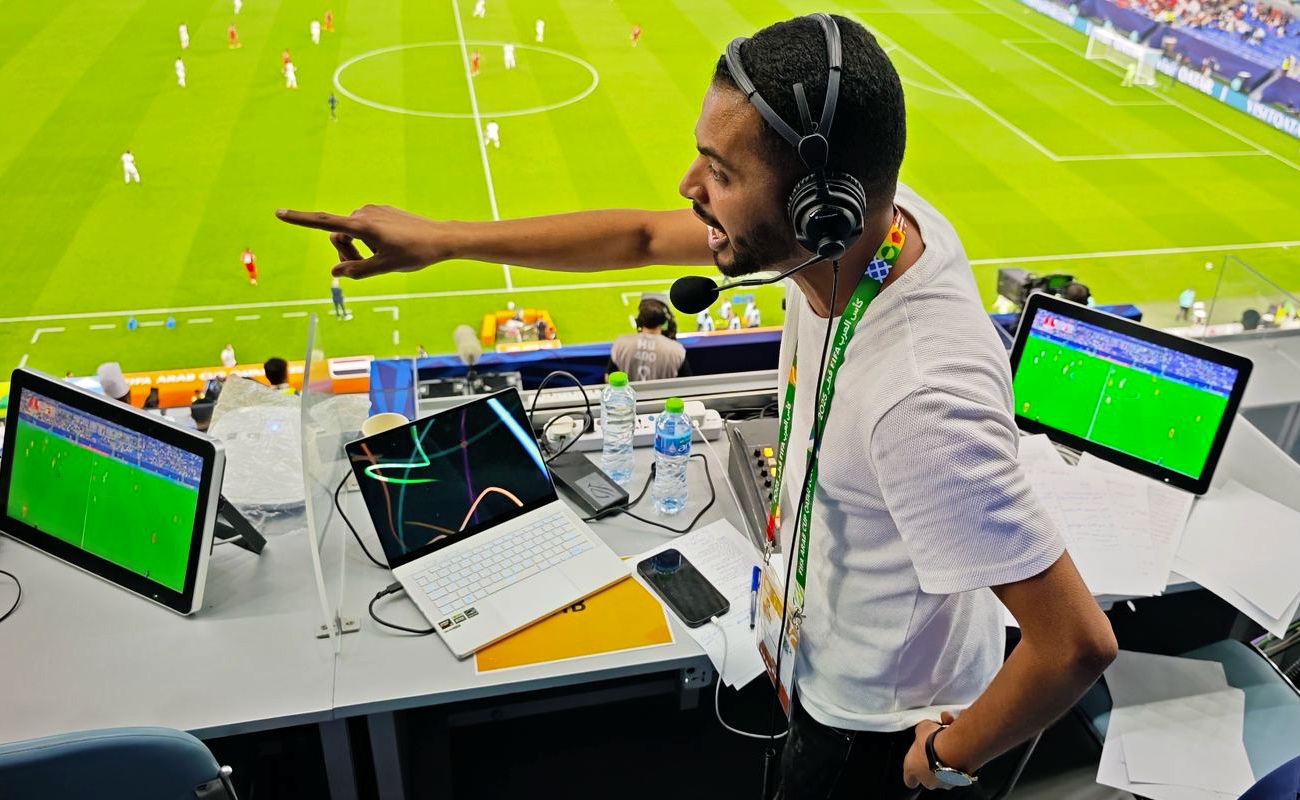 Bahréin contra Irak, como un narrador le da vida a un juego de la Copa Árabe