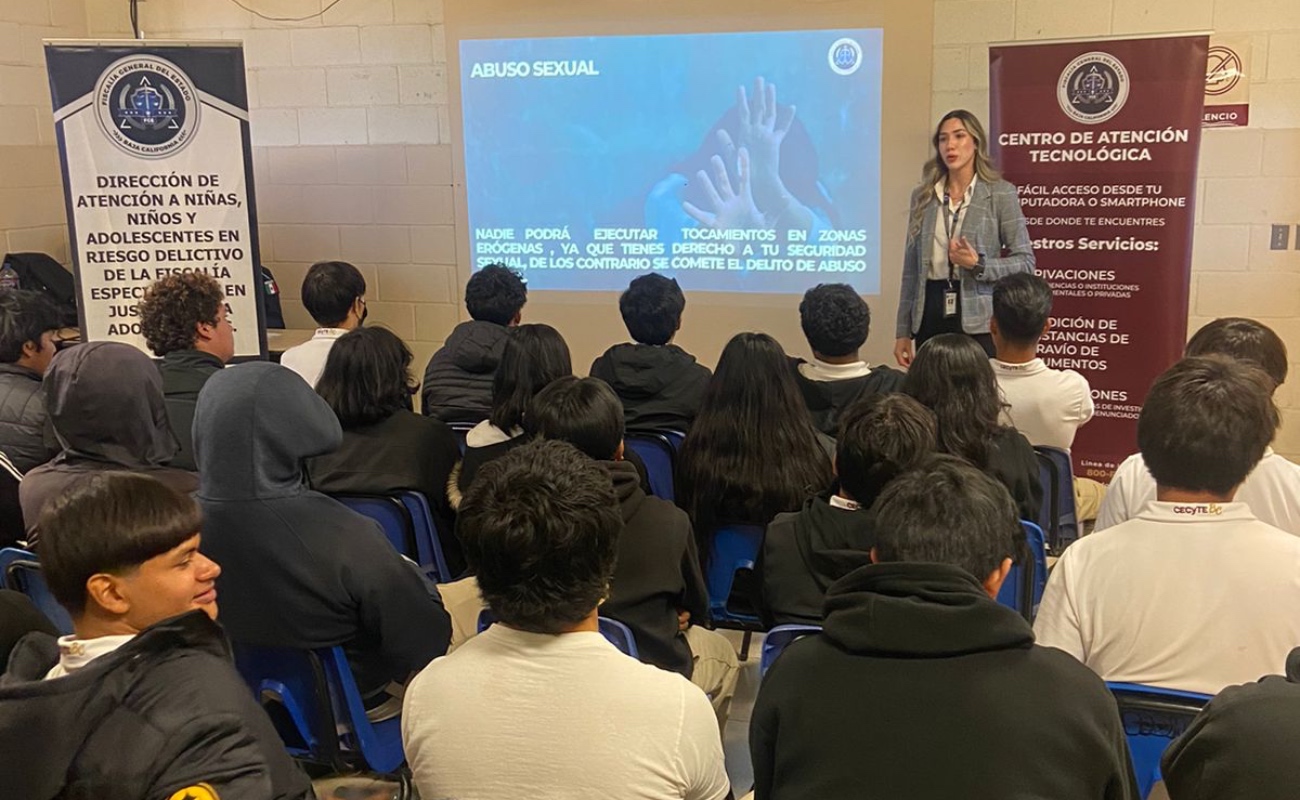 Fomenta FGE Tecate sensibilización en jóvenes sobre la cultura de la denuncia y la convivencia pacífica