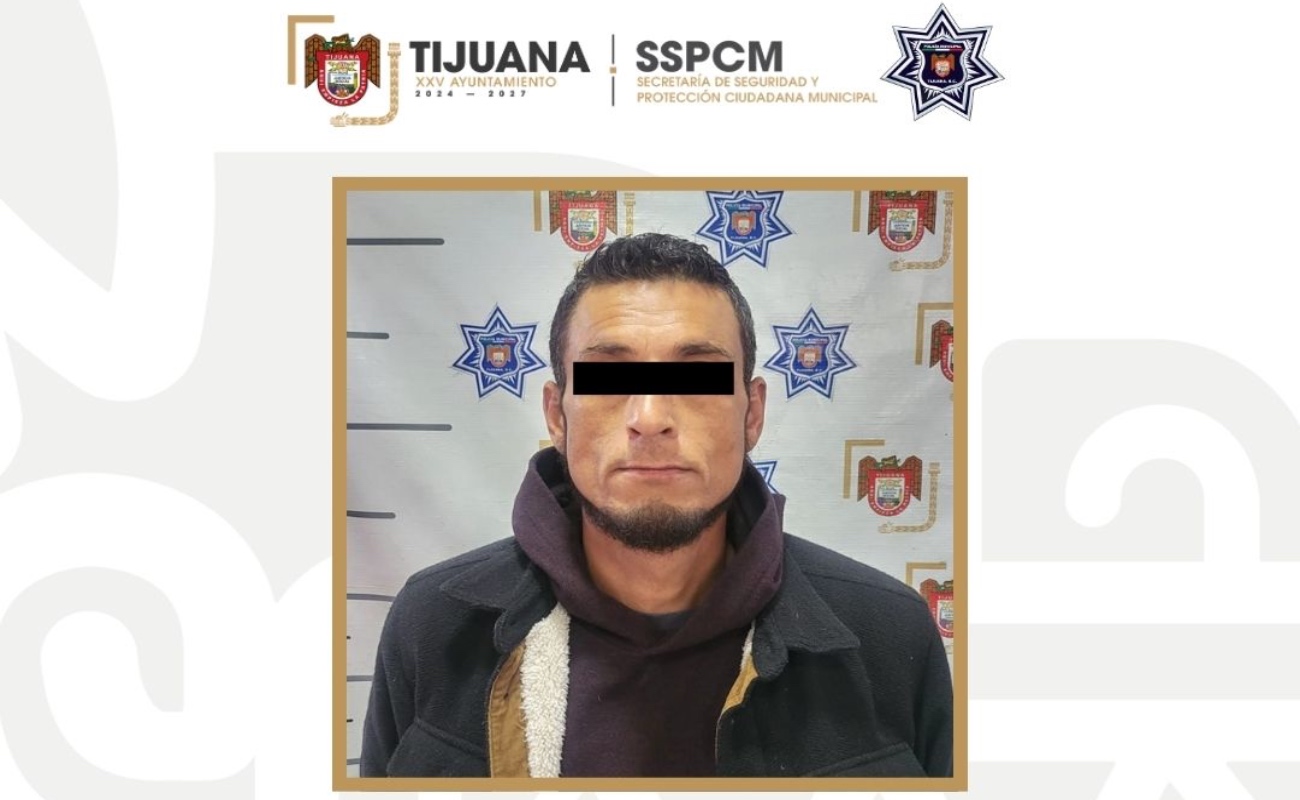 Asegura Policía Municipal a presunto agresor sexual en Tijuana