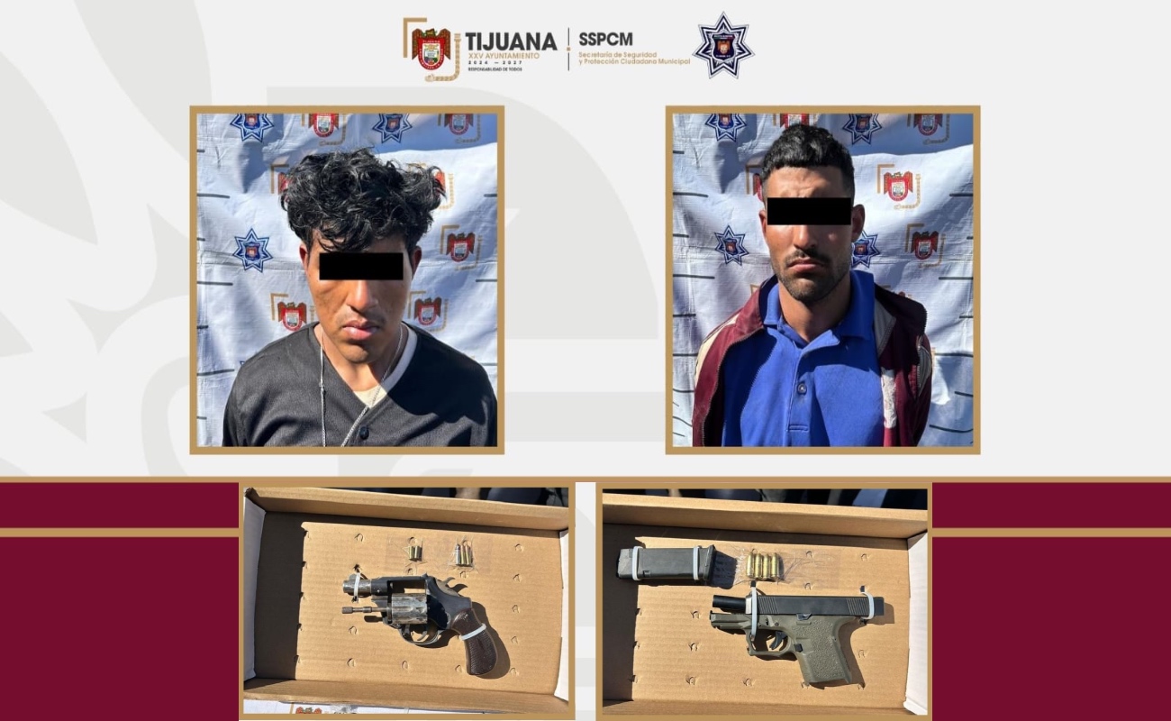 Noé “N”, de 18 años de edad y Yohjan “N”, de 25 años, los detenidos.
