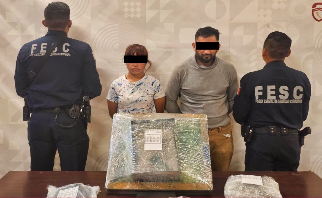 Asegura FESC a dos por posesión de droga y falsificación de papel moneda