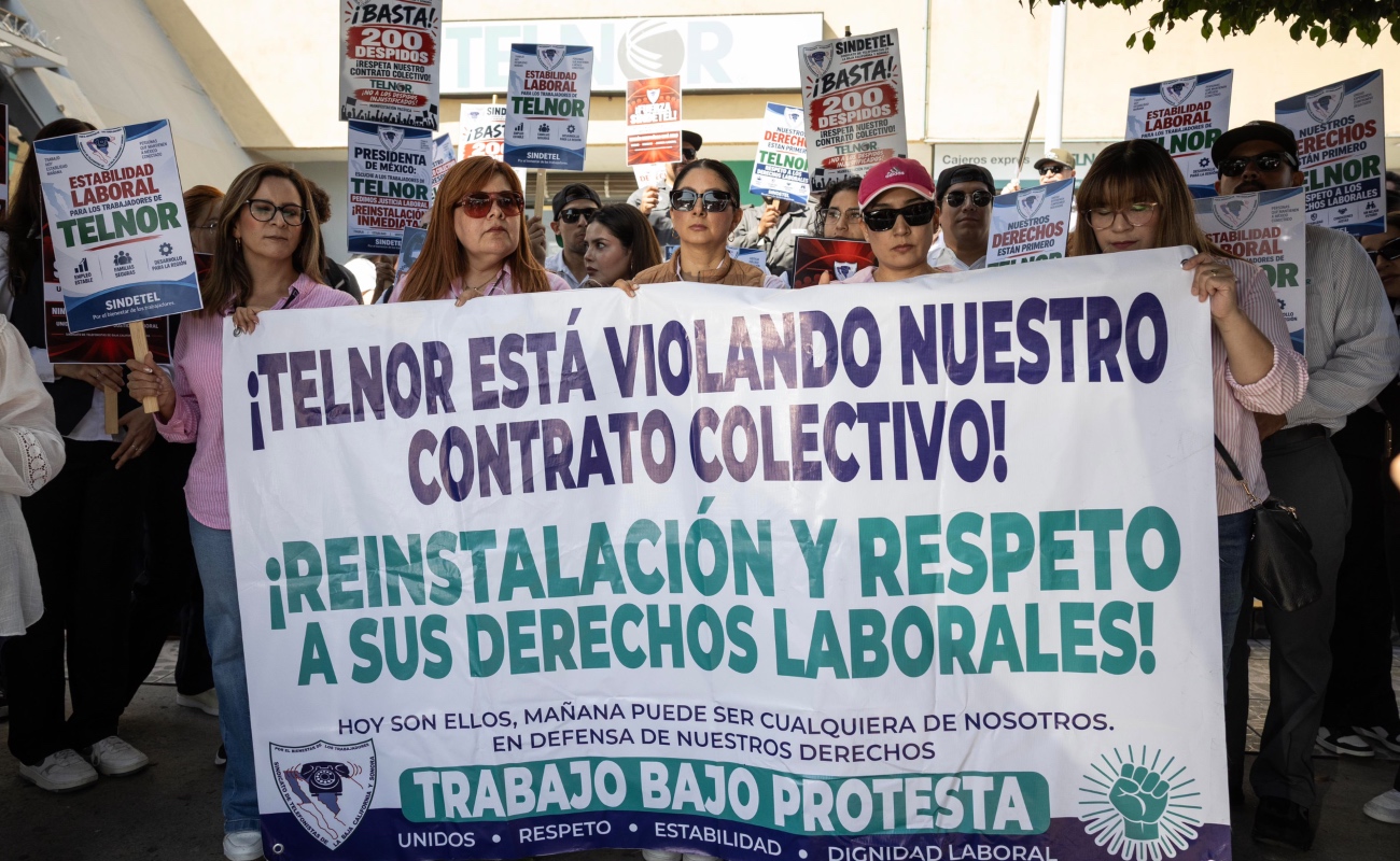 Trabajadores de Telnor reclaman ser reinstalados