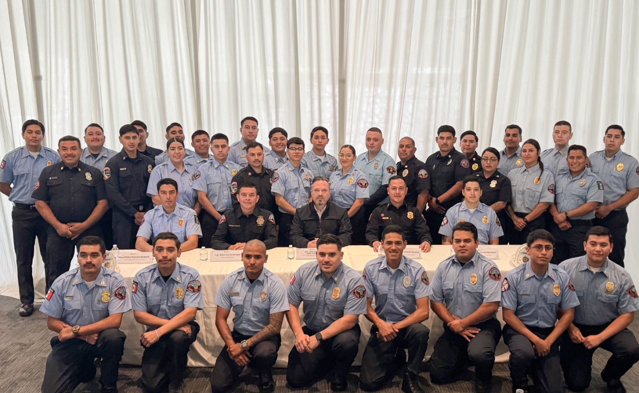 Certifican a 68 nuevos elementos de la Dirección de Bomberos de Tijuana en atención de emergencias