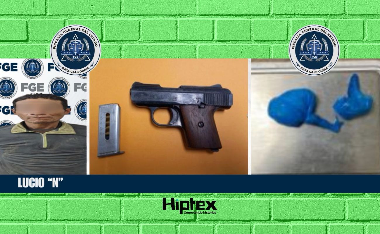 Cateo de la Fiscalía en Ensenada deja un detenido, droga y un arma asegurada