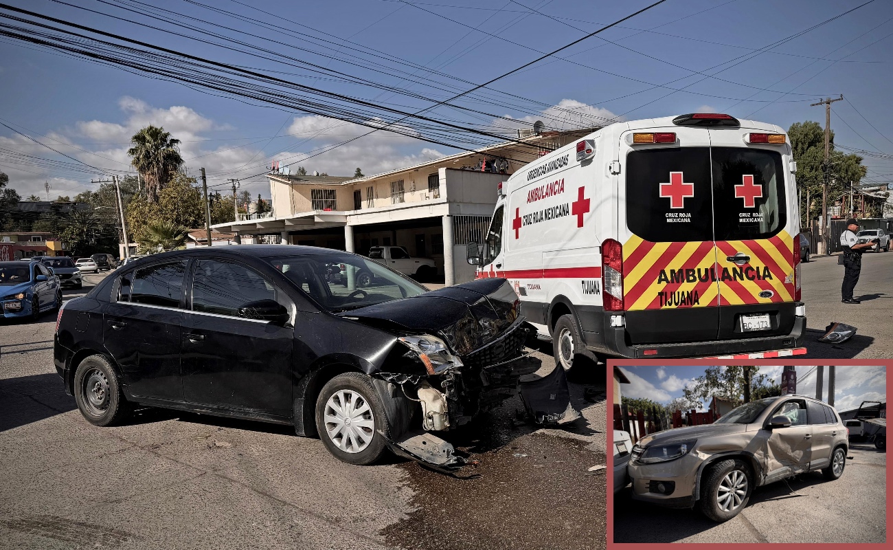 Choque múltiple en la Anexa 20 de Noviembre; no hay lesionados