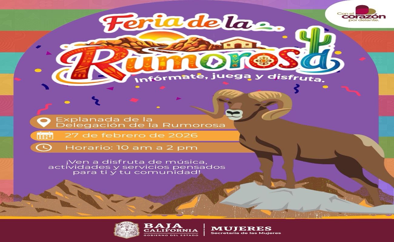 Secretaría de las Mujeres invita a la “Feria de servicios la Rumorosa” como parte del plan 2026