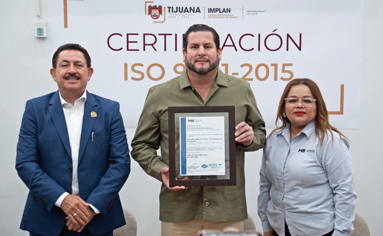 La certificación ISO 9001:2015 garantiza la eficiencia, transparencia y calidad de los servicios del IMPLAN.