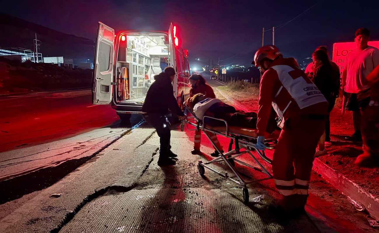 La mujer lesionada viajaba como pasajera en el taxi al momento del accidente.
