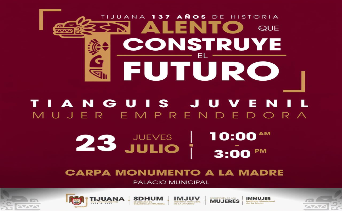 Invita XXV Ayuntamiento al Tianguis Juvenil de la Mujer Emprendedora