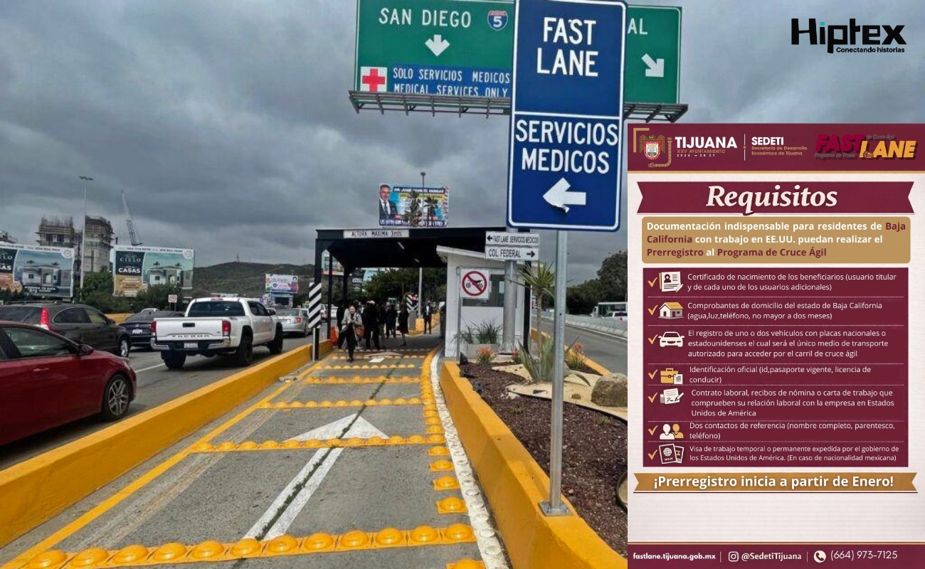 Aperturan prerregistro del Programa de Cruce Ágil para Trabajadores Transfronterizos