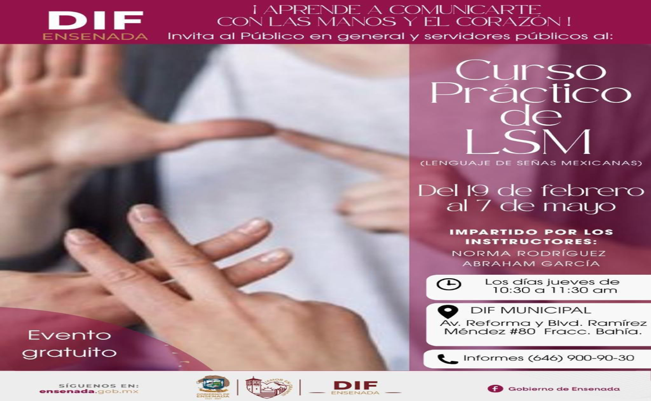 Promueven cultura incluyente con curso de lengua de señas mexicanas en Ensenada